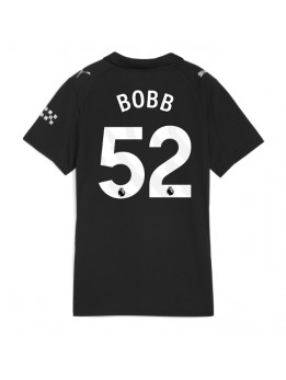 Billige Manchester City Oscar Bobb #52 Bortedrakt Dame 2025-26 Kortermet